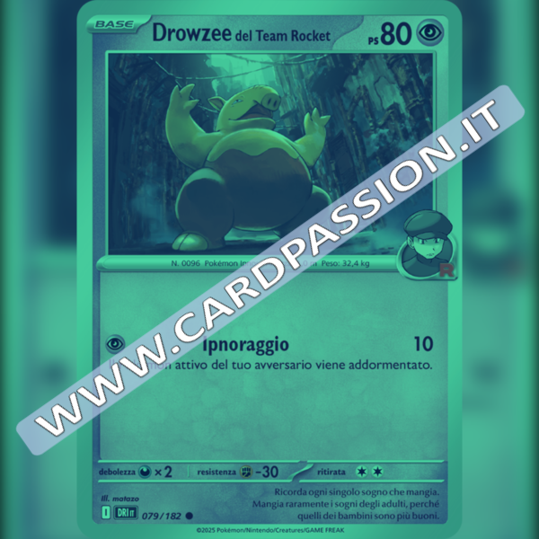 079/182 Drowzee del Team Rocket Reverse | Rivali Predestinati