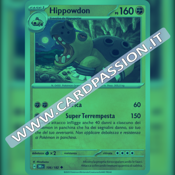 106/182 Hippowdon Reverse | Rivali Predestinati