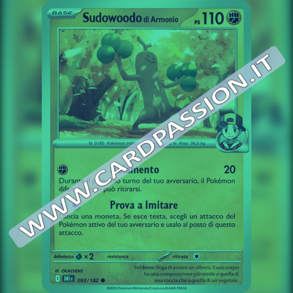 093/182 Sudowoodo di Armonio Reverse | Rivali Predestinati