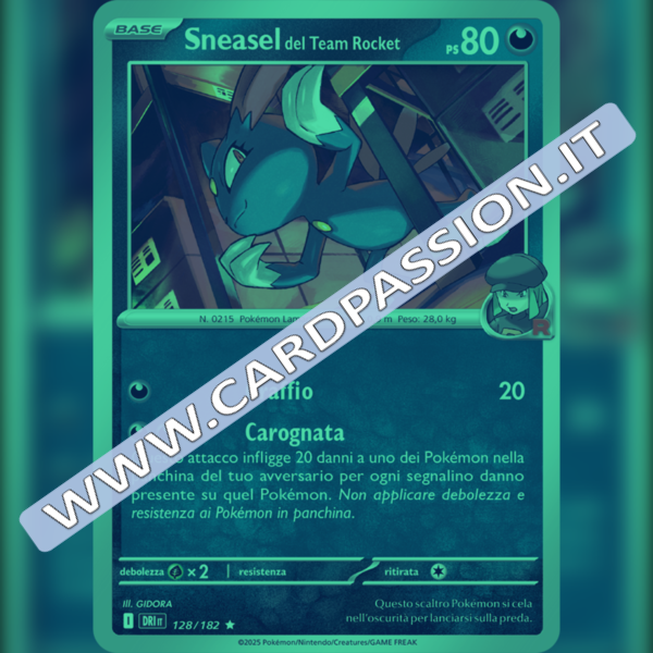 128/182 Sneasel del Team Rocket Reverse | Rivali Predestinati