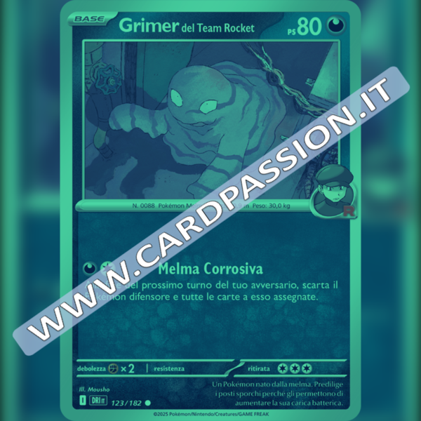 123/182 Grimer del Team Rocket Reverse | Rivali Predestinati