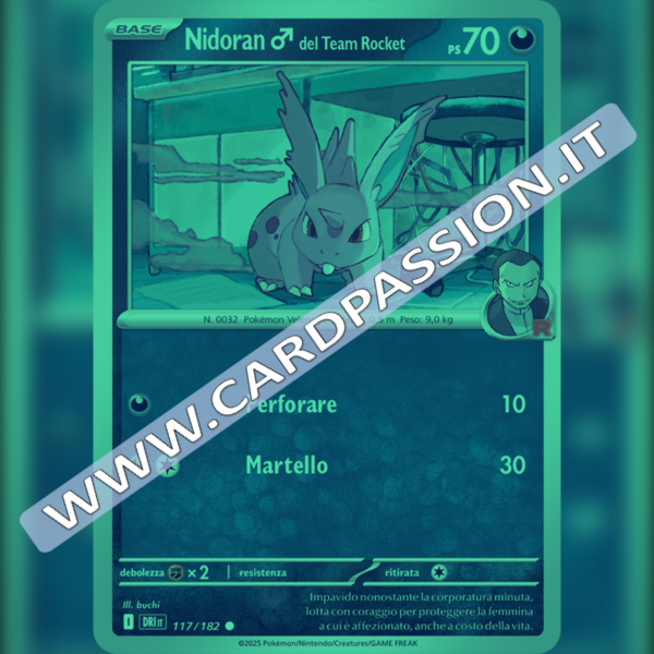 117/182 Nidoran del Team Rocket Reverse | Rivali Predestinati