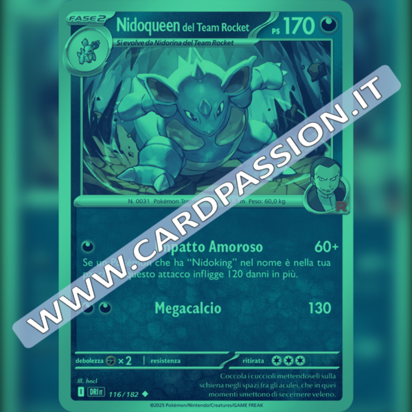 116/182 Nidoqueen del Team Rocket Reverse | Rivali Predestinati