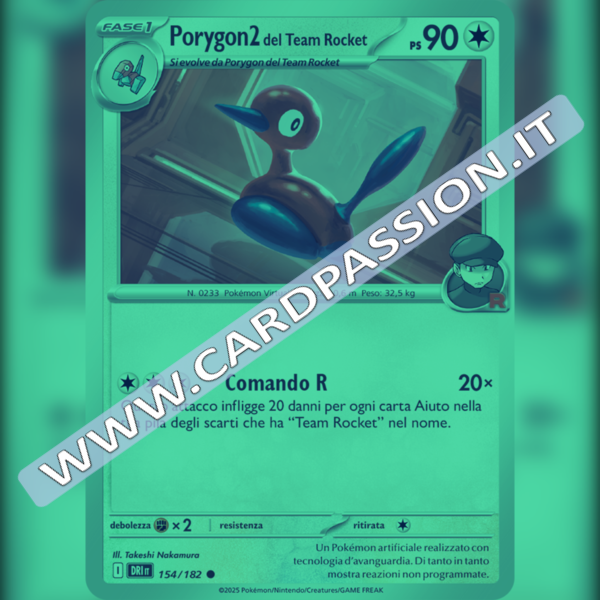 154/182 Porygon2 del Team Rocket Reverse | Rivali Predestinati