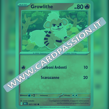 027/182 Growlithe Reverse | Rivali Predestinati