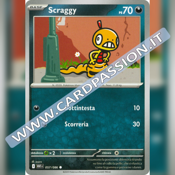 057/086 Scraggy | Fuoco Bianco