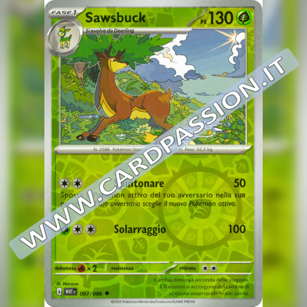 007/086 Sawsbuck Reverse | Fuoco Bianco