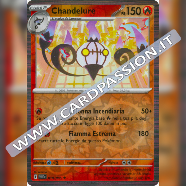 018/086 Chandelure Reverse | Fuoco Bianco