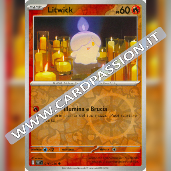 016/086 Litwick Reverse | Fuoco Bianco