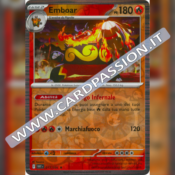 013/086 Emboar Reverse | Fuoco Bianco