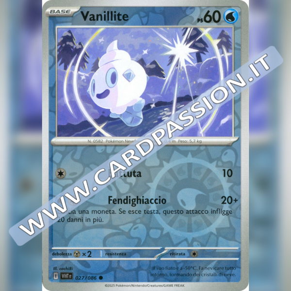 027/086 Vanillite Reverse | Fuoco Bianco