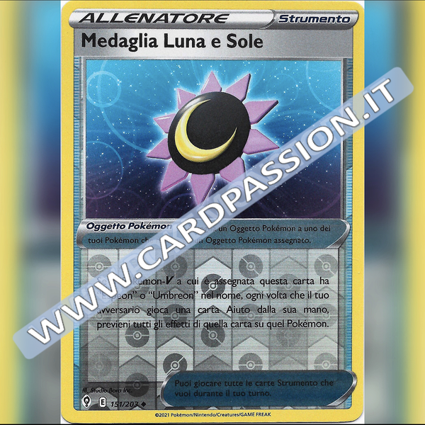 151/203 Medaglia Luna e Sole Reverse | Evoluzioni Eteree - Card Passion