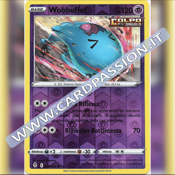 066/203 Wobbuffet Reverse | Evoluzioni Eteree - Card Passion