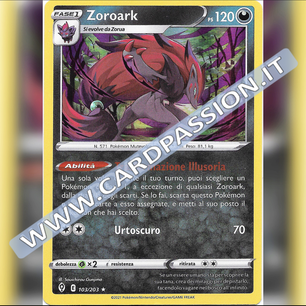 103/203 Zoroark Holo | Evoluzioni Eteree - Card Passion