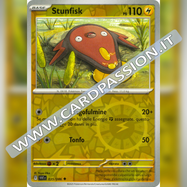 035/086 Stunfisk Reverse | Fuoco Bianco