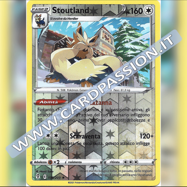 135/203 Stoutland Reverse | Evoluzioni Eteree - Card Passion