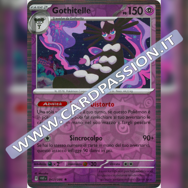 043/086 Gothitelle Reverse | Fuoco Bianco