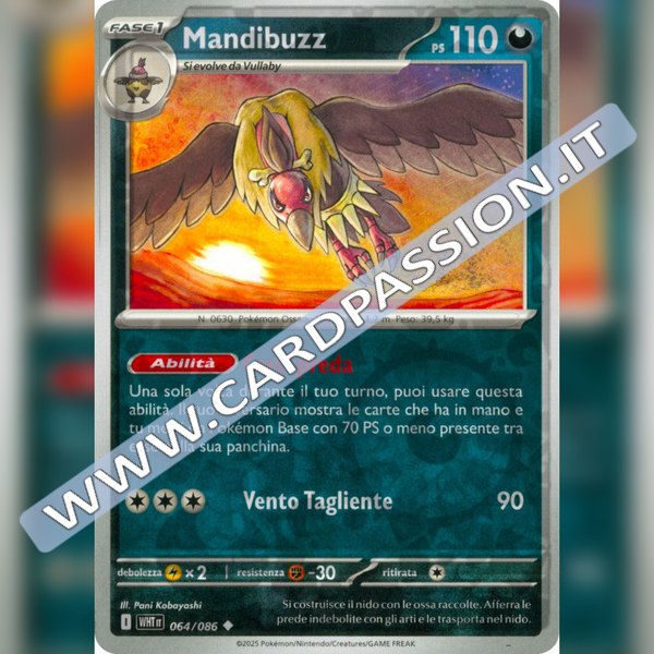 064/086 Mandibuzz Reverse | Fuoco Bianco