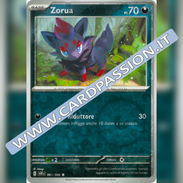 061/086 Zorua Reverse | Fuoco Bianco