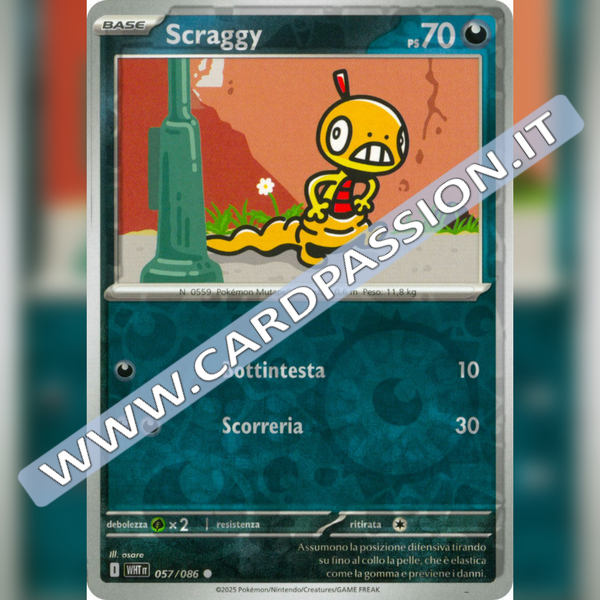 057/086 Scraggy Reverse | Fuoco Bianco