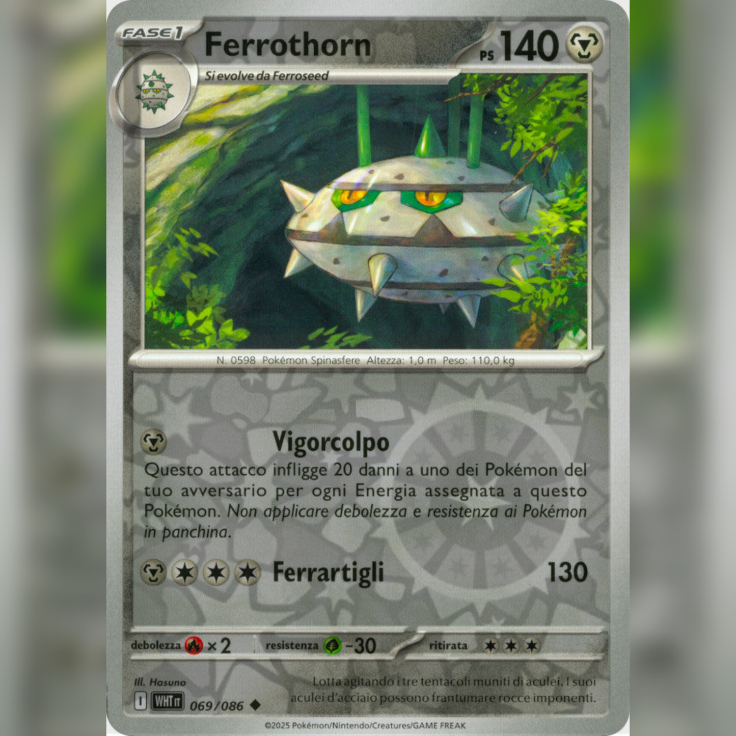 069/086 Ferrothorn Reverse | Fuoco Bianco