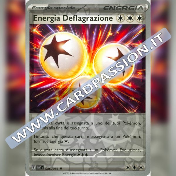 086/086 Energia Deflagrazione Reverse | Fuoco Bianco