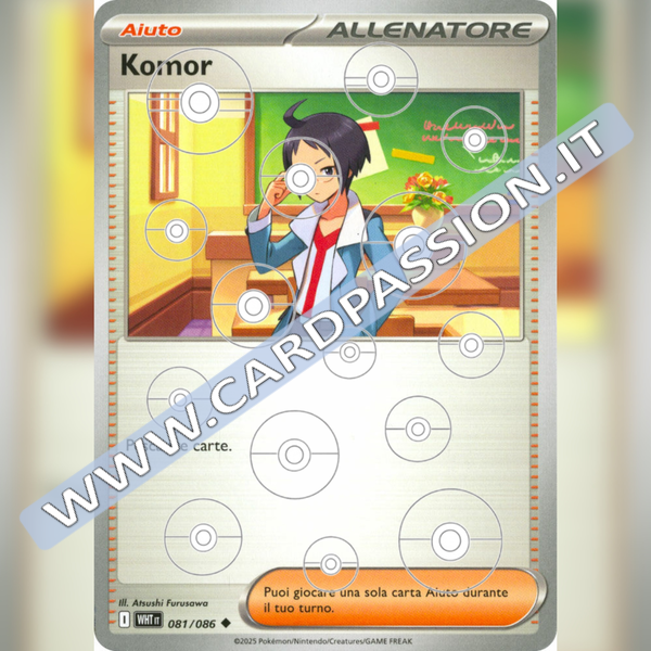 081/086 Komor Poke Ball Reverse | Fuoco Bianco