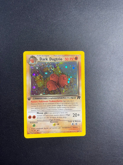 6/82 Dark Dugtrio Holo Prima Edizione Near Mint | Team Rocket (IT)