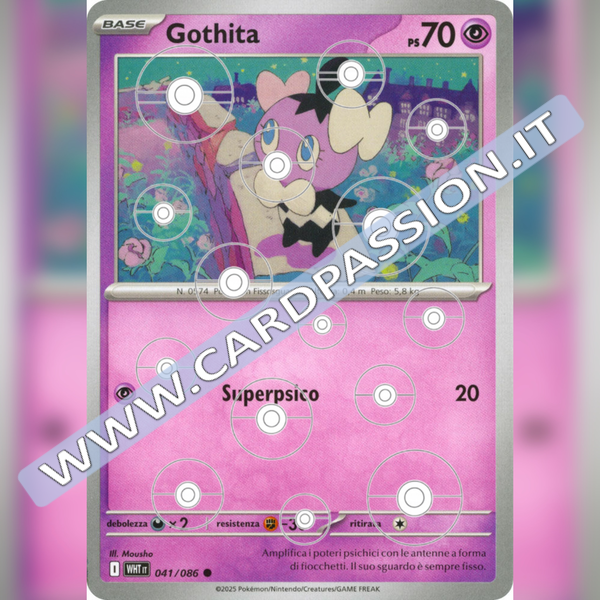041/086 Gothita Poke Ball Reverse | Fuoco Bianco