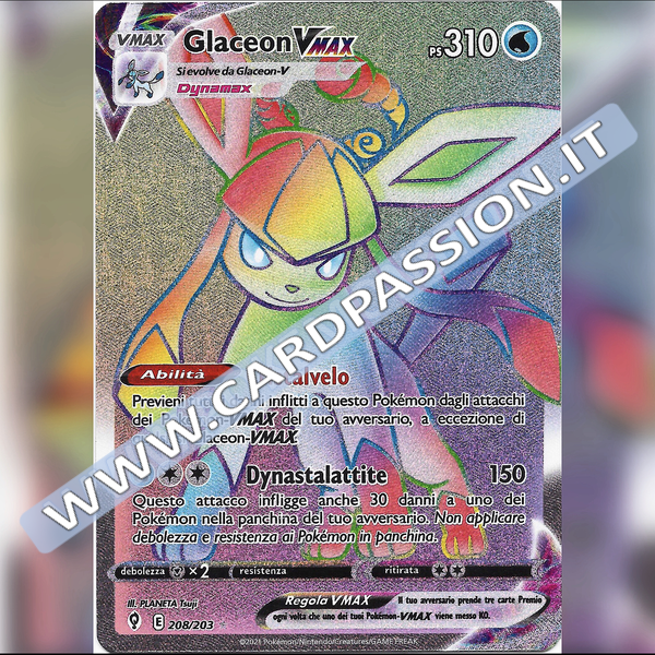 208/203 Glaceon VMax Hyper | Evoluzioni Eteree - Card Passion
