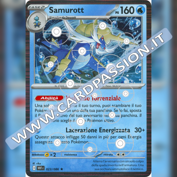 023/086 Samurott Poke Ball Reverse | Fuoco Bianco
