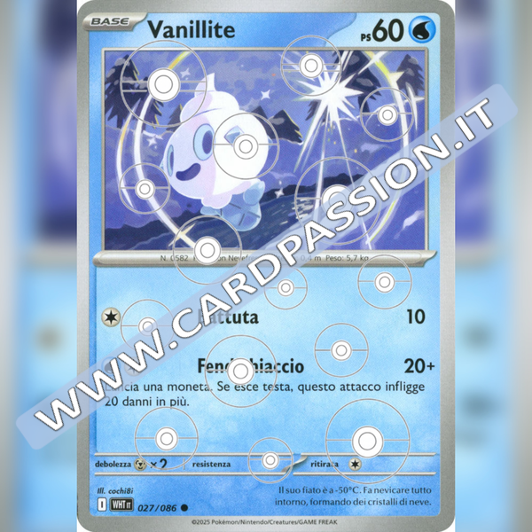 027/086 Vanillite Poke Ball Reverse | Fuoco Bianco