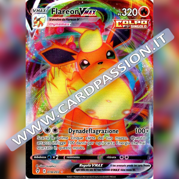 018/203 Flareon VMax | Evoluzioni Eteree - Card Passion