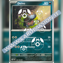 065/086 Deino Master Ball Reverse | Fuoco Bianco