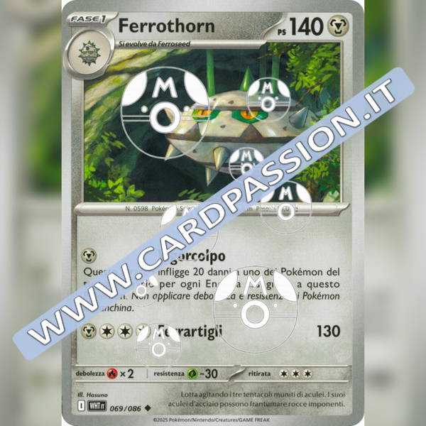069/086 Ferrothorn Master Ball Reverse | Fuoco Bianco