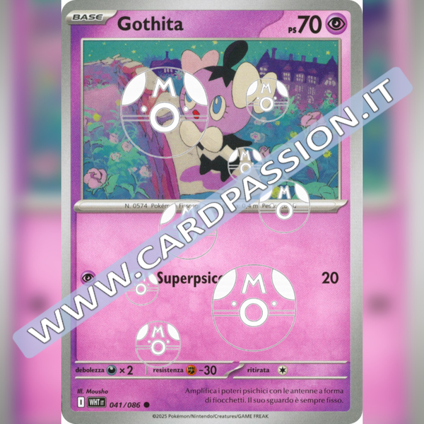 041/086 Gothita Master Ball Reverse | Fuoco Bianco