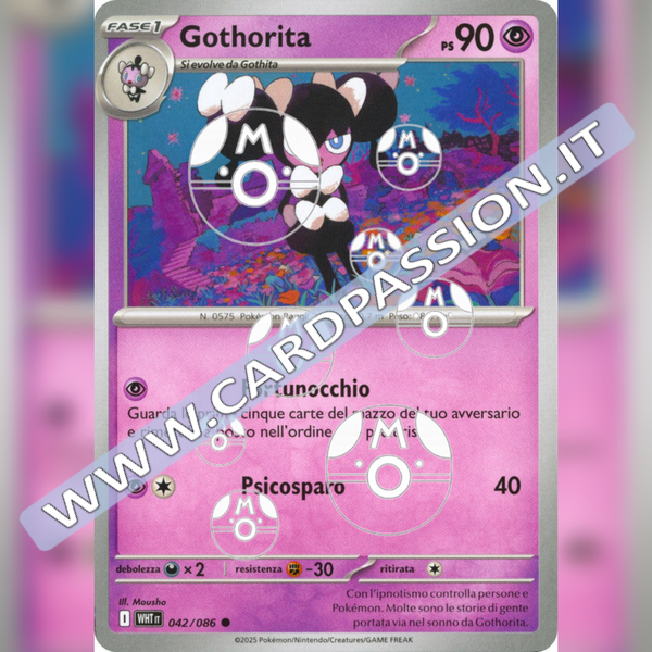 042/086 Gothorita Master Ball Reverse | Fuoco Bianco