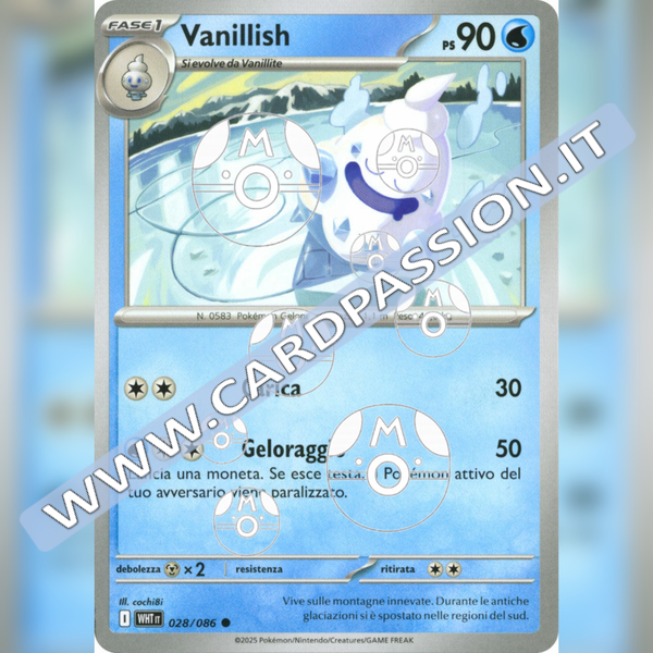 028/086 Vanillish Master Ball Reverse | Fuoco Bianco