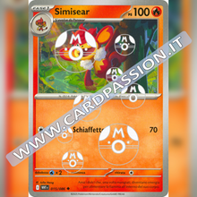 015/086 Simisear Master Ball Reverse | Fuoco Bianco