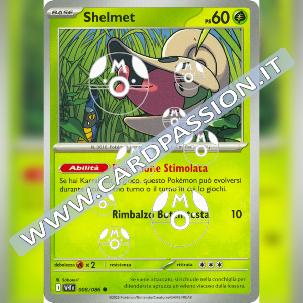 008/086 Shelmet Master Ball Reverse | Fuoco Bianco