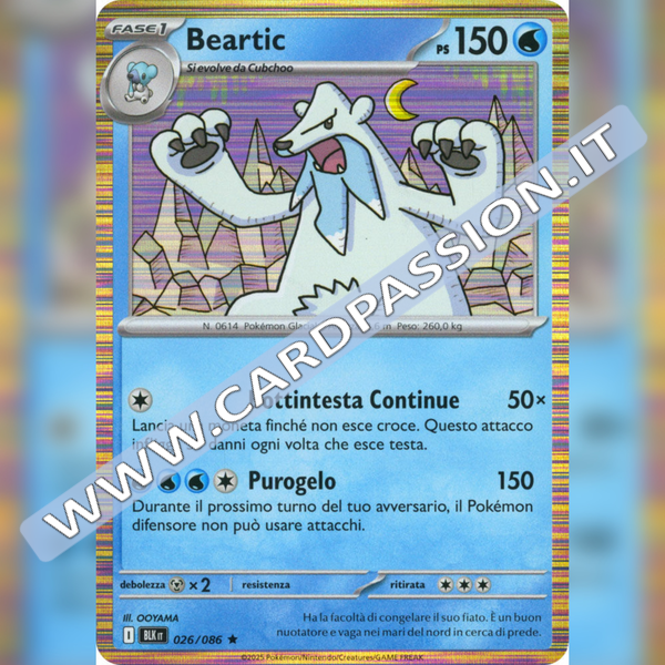 026/086 Beartic Holo | Luce Nera