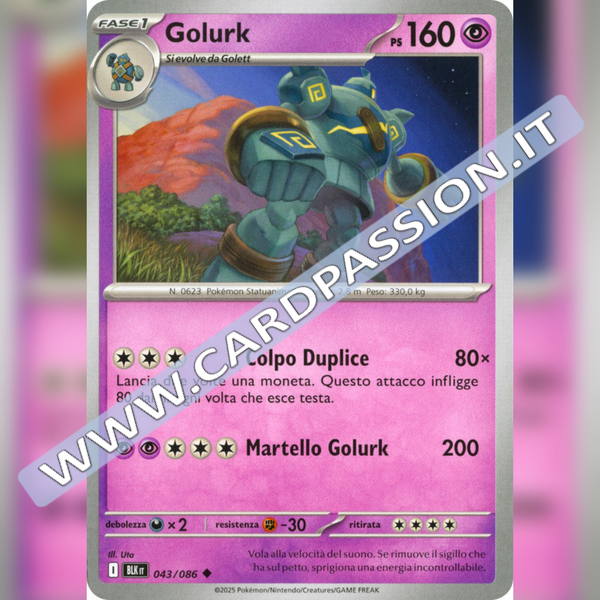 043/086 Golurk | Luce Nera
