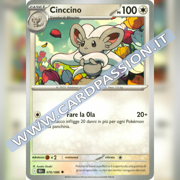076/086 Cinccino | Luce Nera