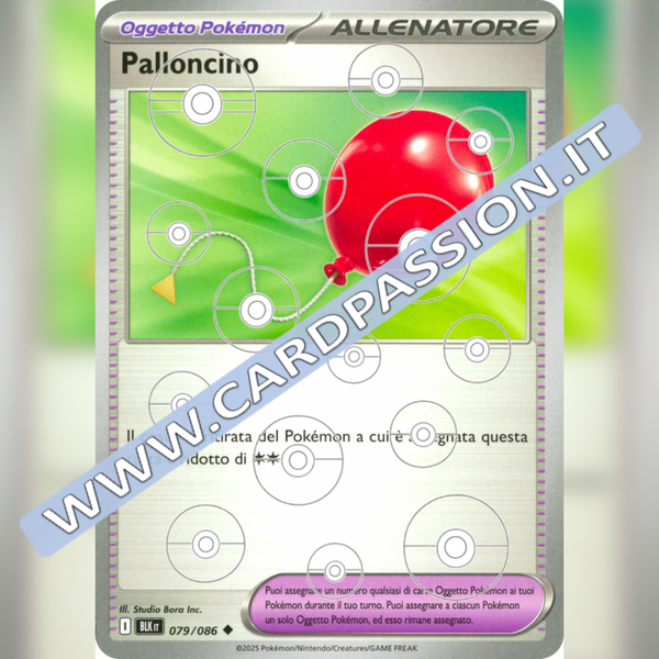 079/086 Palloncino Poke Ball Reverse | Luce Nera