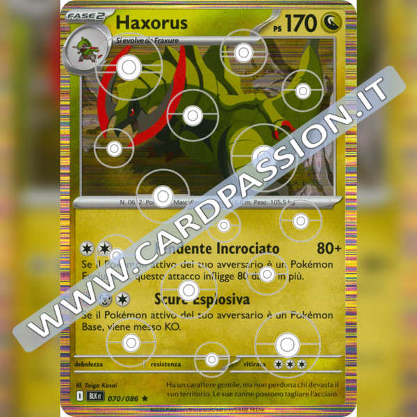 070/086 Haxorus Poke Ball Reverse | Luce Nera