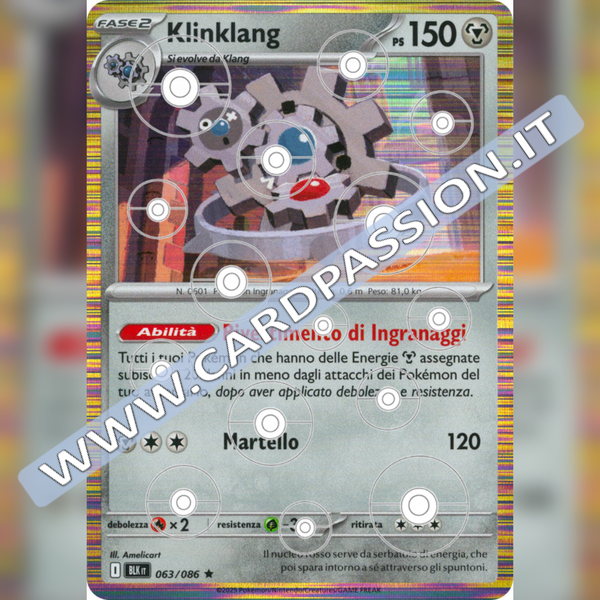 063/086 Klinkglang Poke Ball Reverse | Luce Nera