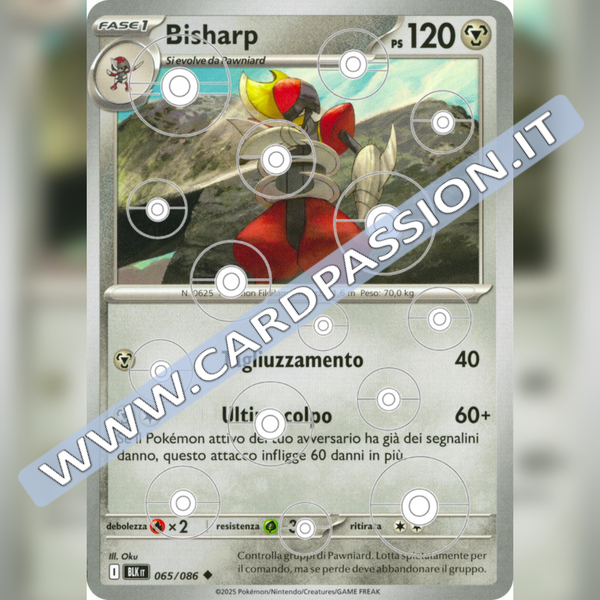 065/086 Bisharp Poke Ball Reverse | Luce Nera