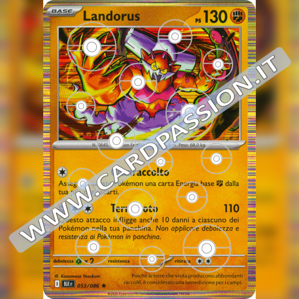 053/086 Landorus Poke Ball Reverse | Luce Nera