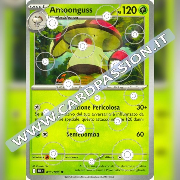 011/086 Amoonguss Poke Ball Reverse | Luce Nera