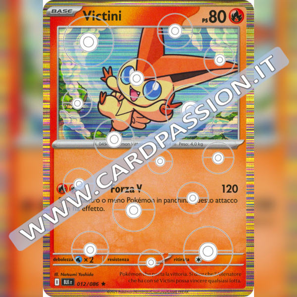 012/086 Victini Poke Ball Reverse | Luce Nera